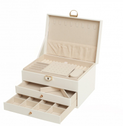 Cutie pentru bijuterii PAMI JB-0923-23-3 23x17x14 cm Alb 