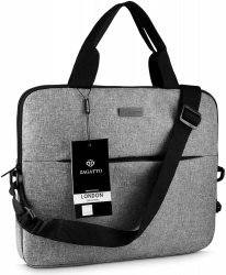 Geanta laptop Gri atasabila valiza 17.3 34x46x4.2 cm Zagatto ZG636 