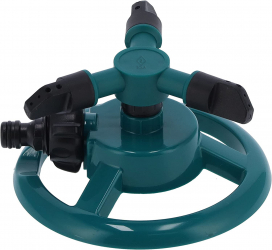 Aspersor rotativ de gradina Zola® 3 duze de pulverizare plastic 15x15x8.5 cm verde 