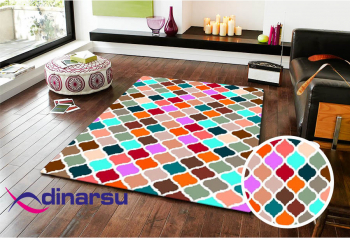 Covor Dinarsu Sunshine 1082 Multi 120x160 Cm Lavabil densitate covor 1.5 KG/m² Lavabil chiar si la masina de spalat 