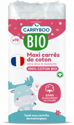Dischete din bumbac BIO dreptunghiulare Carryboo Scutece si servetele