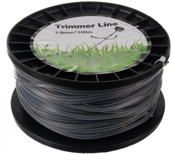 Fir monofilament pentru motocoasa Zola® 3mm x 100mm flexibil negru - transparent