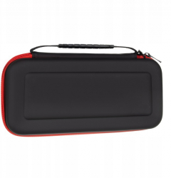 Husa protectoare pentru consola Zola® dreptunghiulara cu fermoar rosu 27 x 13.5 x 5.5 cm neagra 
