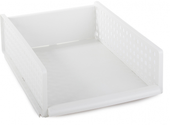 Organizator de birou pentru documente Zola® pliabil din plastic alb 44x30x13 cm