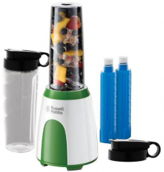 Russell Hobbs Blender Explore Mix and Go Cool 25160-56 300 W 600 ml Fara BPA Otel inoxidabil Design ergonomic Alb/Verde 