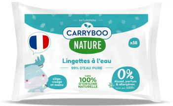 Servetele de apa umede hipoalergenice fara parfum cu extract BIO de musetel Carryboo Scutece si servetele