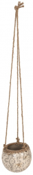 Set 2 ghivece flori ceramica bej gri 11x74 cm 