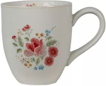Set 6 cani ceramica Flowers 11x8x9 cm 200 ml 