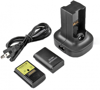 Statie de andocare Zola® pentru acumulatori XBOX 360 cu 2 indicatoare LED negru 