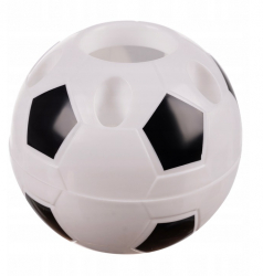 Suport pentru creioane si pixuri Zola forma de minge de fotbal 11 cm