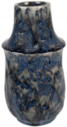 Vaza flori ceramica albastra 13x25 cm 