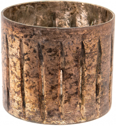 Vaza flori sticla cupru 15x13 cm 