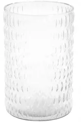 Vaza flori sticla transparenta 14x20 cm 