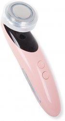Aparat cu ultrasunete pentru curatarea si masarea fetei UBX® 4 in 1 3 niveluri de putere incarcare USB roz 