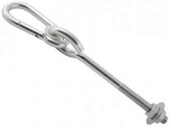 Carlig cu carabina pentru leagan cu surub 10x77 mm 