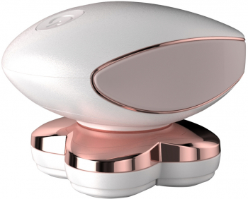 Epilator de corp pentru femei Zola® cu LED 4 capete detasabile cu incarcator husa de protectie alb/roz 9x6x5.5 cm