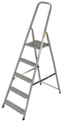 Scara otel 4 trepte   platforma max 125 kg 1.73 m Drabest 