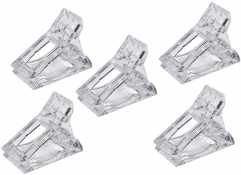 Set clipsuri transparent pentru tipsuri Zola® 5 bucati 3.6x2.8x3.5 cm 