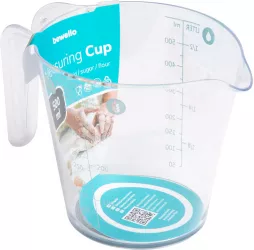 Pahar de masura - 500 ml - plastic - gri - 16 x 9 7 x 11 cm 