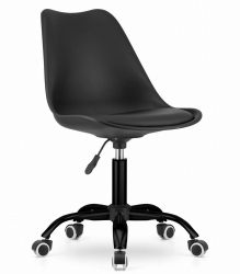 Scaun de birou Artool Andria rotativ PP negru 56.5x56.5x83.5-96 cm 
