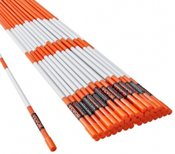 Set 50 tarusi marcaj pentru sosea Vevor Reflectorizant Inaltime 121.5 cm fibra de sticla 