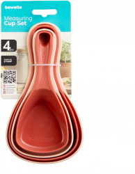 Set linguri de masura - plastic - 17 x 9 3 x 6 cm - 4 buc pachet 