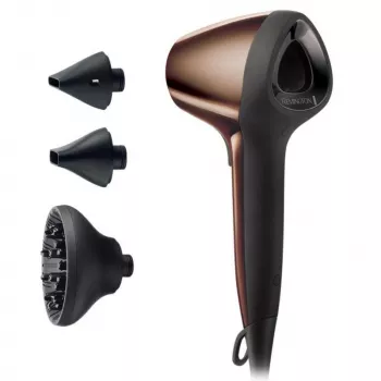Uscator de par Remington AIR3D D7777 1800W Ionizare Motor DC Flux de aer 3D Maro 