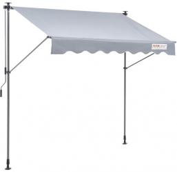 Copertina retractabila cu coloane prindere 200 x 120 cm Gri UV 80 densitate 180 g/mp 
