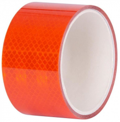 Banda reflectorizanta autoadeziva extra vizibila 50 mm x 2 m portocaliu Strend Pro 