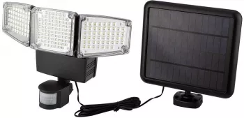 Lampa solara de perete LED senzor miscare   2 moduri iluminare 10 W 1000 lm IP65 NEO  