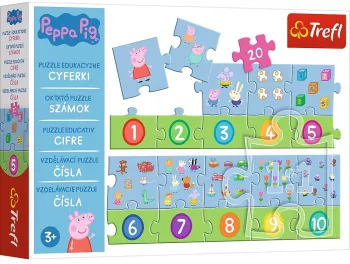 PUZZLE EDUCATIONAL 20 PIESE NUMERE PEPPA PIG 