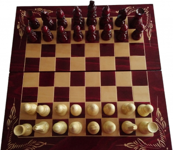 Set sah 44x44 cm cutie de sah din lemn fag piesa de sah 9 5cm joc de table backgammon din lemn de fag zaruri rosu 
