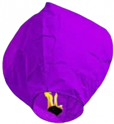Lampion zburator set 5 buc culoare violet biodegradabile utilizate la nunti zile de nastere petreceri