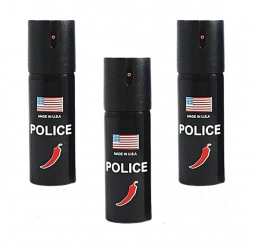 Set 3 bucati Spray paralizant chili USA Police IdeallStore® 60 ml husa inclusa 