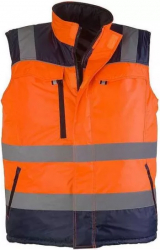 Vesta de protectie Kapriol reversibila reflectorizanta Portocalie XL