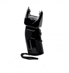Electrosoc cu spray lacrimogen 2 in 1 IdeallStore® 200.000 V Negru