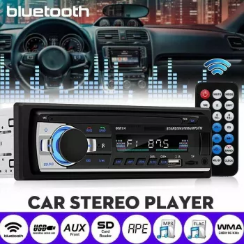 Player Auto 4 x 60W cu Bluetooth Telefon Radio MP3 AUX Card MicroSD Telecomanda