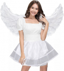 Set costumas pentru copii ingeras Zola® 2 piese fustita si aripioare 3 ani + 