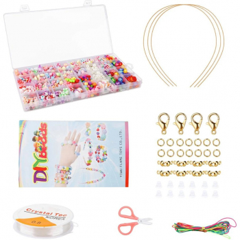 Set creatie accesorii din margele Zola® lantic bratara coronita diverse modele 900 piese 