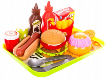 Set preparare si servire fast-food Zola® 26 de piese multicolor 