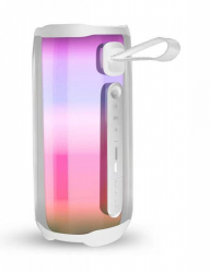 Boxa portabila cu lumini colorate Bluetooth PLUSE5 Alb 