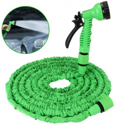 Furtun de Gradina Extensibil cu Pistol Multifunctional pentru Udat Lungime 30m Verde 