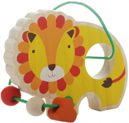 Jucarie educativa din lemn Zola® Labirint motricitate leul dragalas 15.5 x 8 x 12 cm 