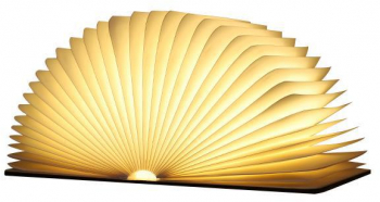 Lampa LED pliabila in forma de carte ACFAPRO&trade cu 3 tipuri de lumina incarcare USB si functie lumina de veghe portabila 17x14x2 5 cm 