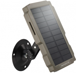 Panou Solar Invincio Pro pentru camere de vanatoare capacitate 2800 mAH voltaj 6-12v. reicarcabil cu energie solara putere 9V / 3W prot