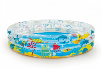 Piscina gonflabila pentru copii Zola® rotunda animale marine 183x33 cm