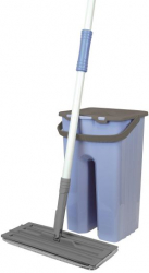 Set galeata cu mop plat Ertone albastru 