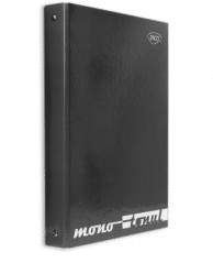 Caiet mecanic laminat 4 inele A4 Negru 