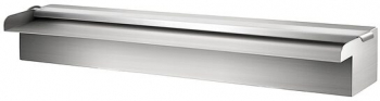 Cascada dreptunghiulara pentru piscina Inox Latime lama apa 60 cm dimensiune 60 x 11.5 x 8 cm Telecomanda 18 culori Led