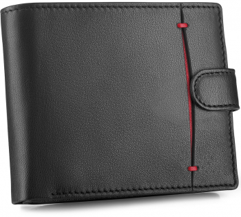 Portofel barbati Negru Orizontal Piele naturala Inchidere cu capsa RFID 9.5x12.5x2 cm Zagatto ZG-N992L-F4 